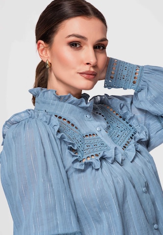Ombre Blouse in Blue