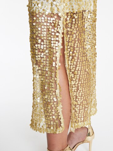 Ana Alcazar Avondjurk 'Wadani' in Goud