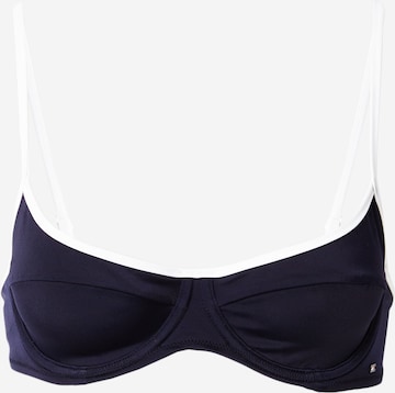 Balconnet Hauts de bikini Tommy Hilfiger Underwear en bleu : devant