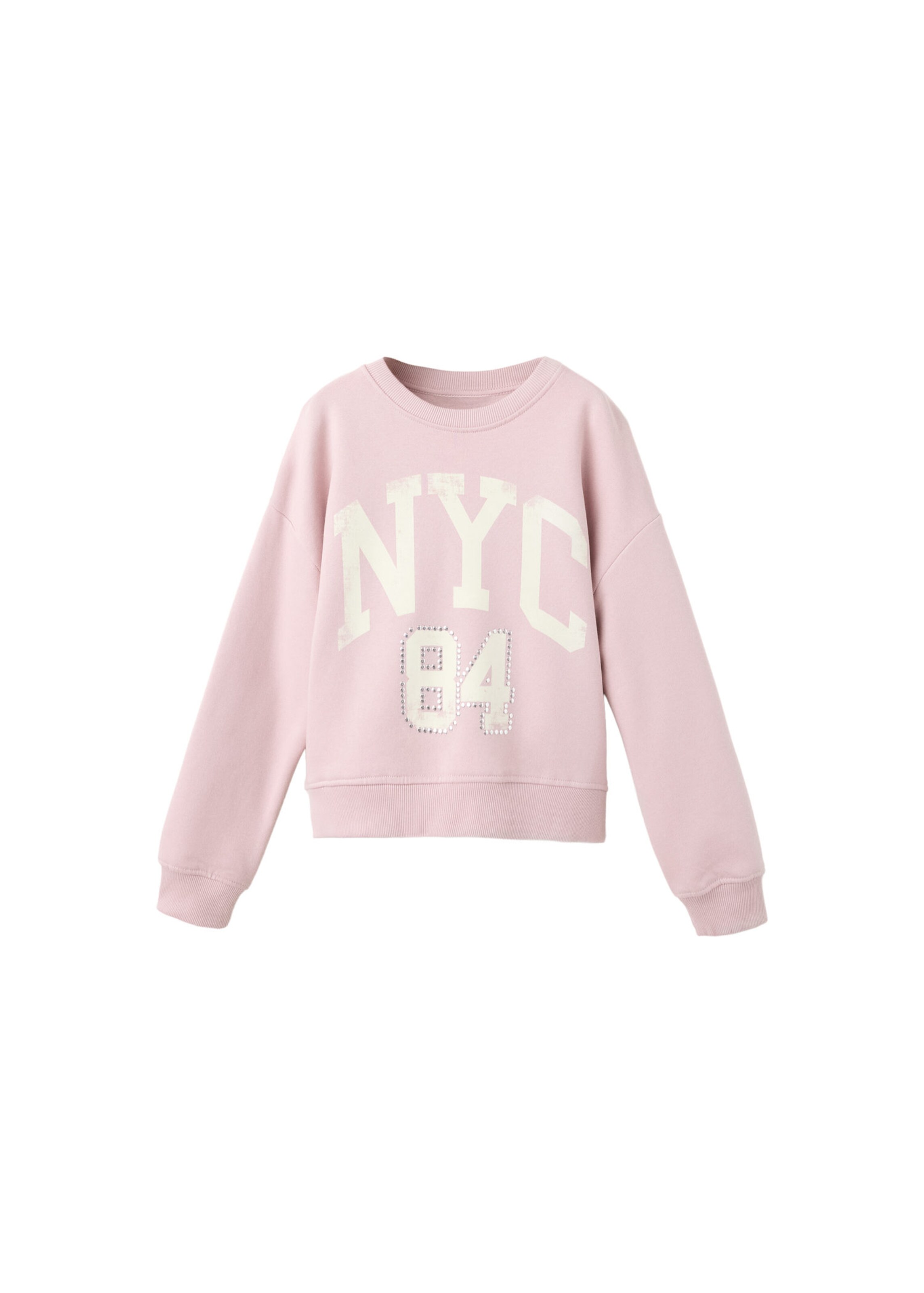 MANGO KIDS Mikina 'NYC' – pink: přední strana