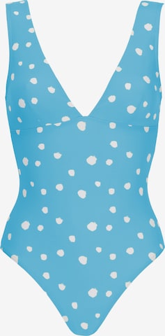 VIVIDTrokutasti Jednodijelni kupaći kostim - plava boja: prednji dio