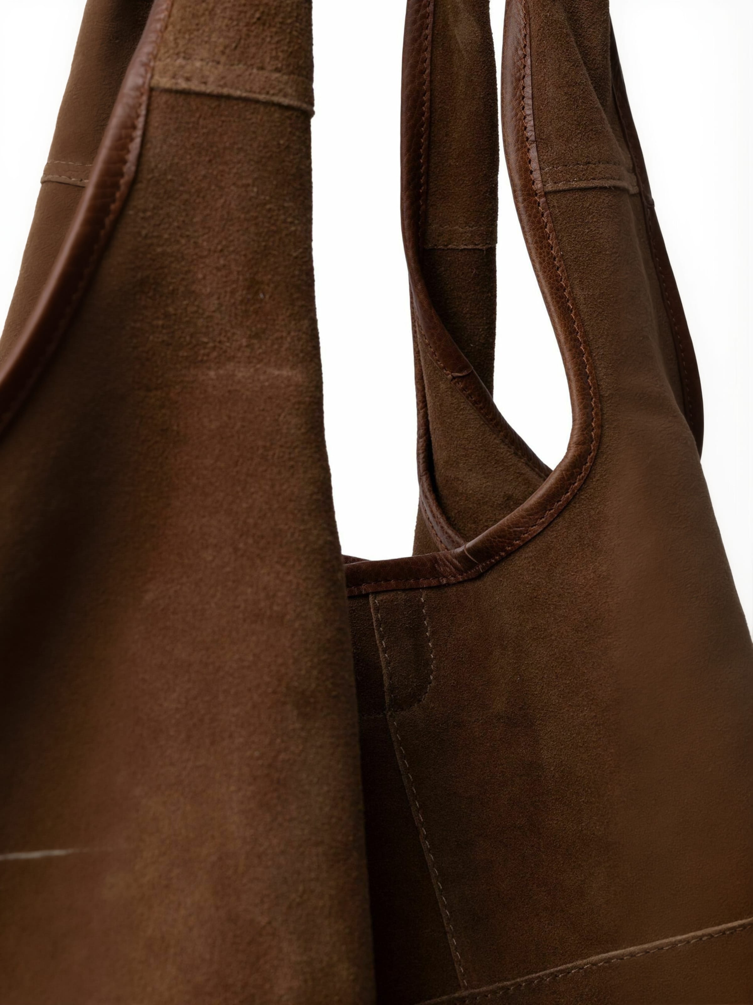 RE:DESIGNED Shopper ' Lyra ' in Brown: front