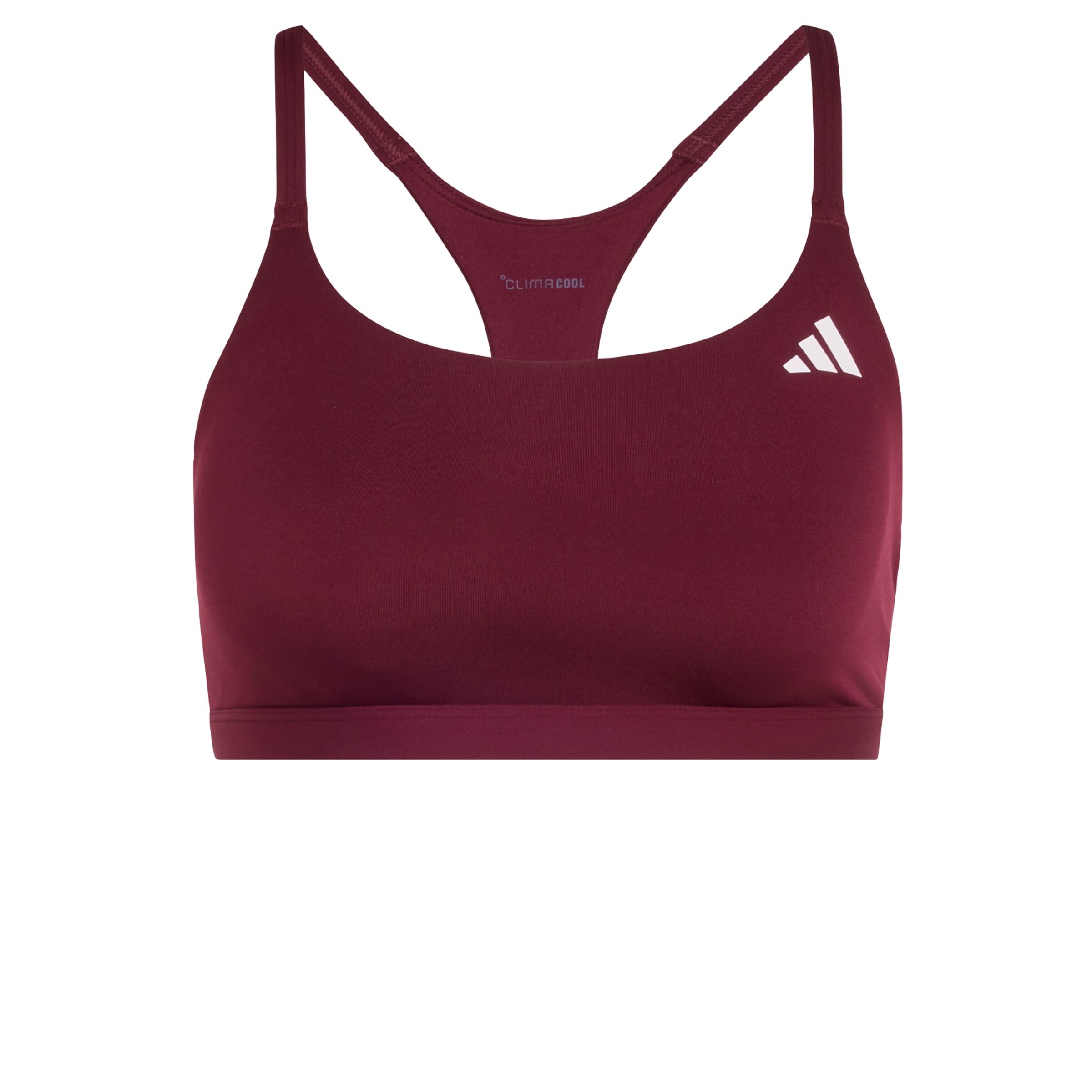 ADIDAS PERFORMANCE Sports bra 'Optime Essentials' in Red: front