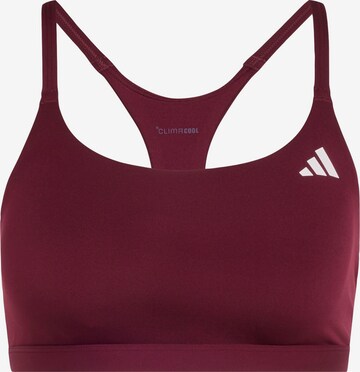 ADIDAS PERFORMANCE Sports bra 'Optime Essentials' in Red: front