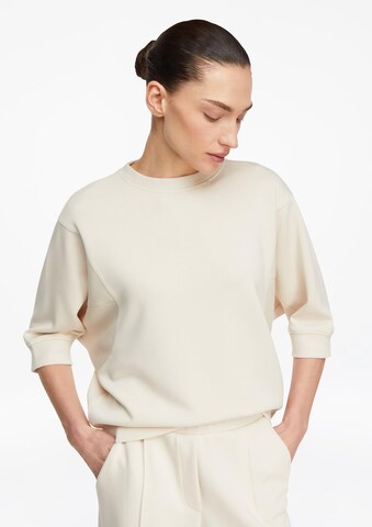 COMMA Sweatshirt in White: front