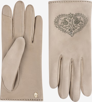 Roeckl Lederhandschuhe 'GITTI TOUCH' in Beige: Vorderseite