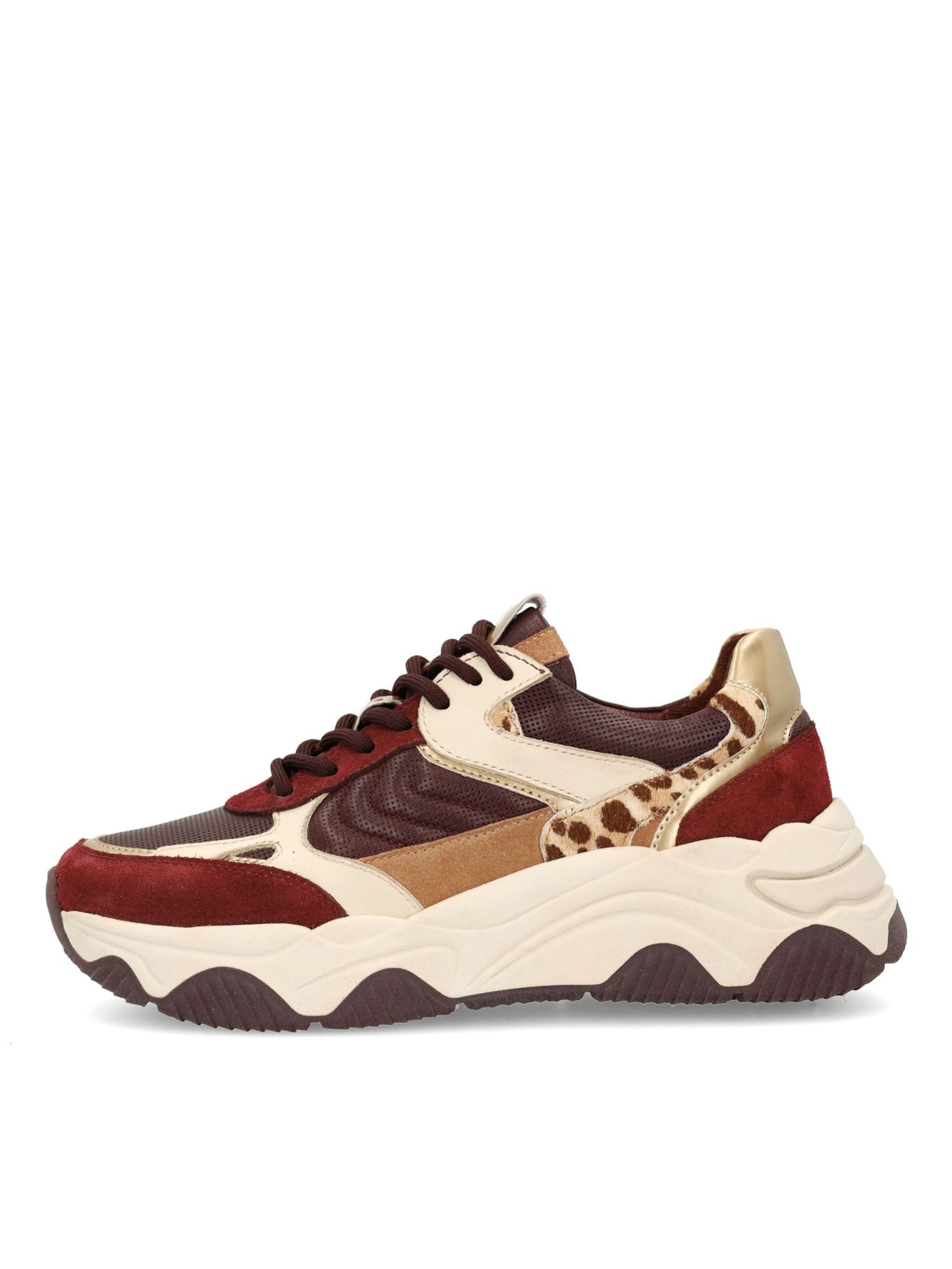 Baskets basses SACHA en mélange de couleurs