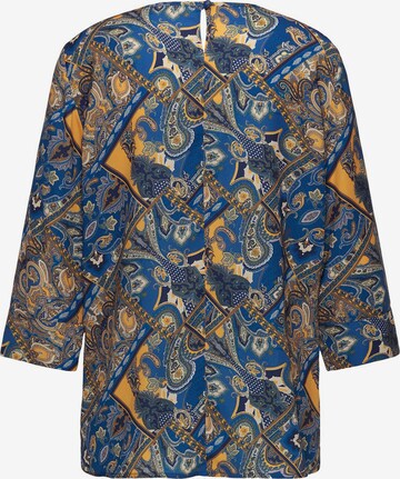 Goldner Bluse in Blau