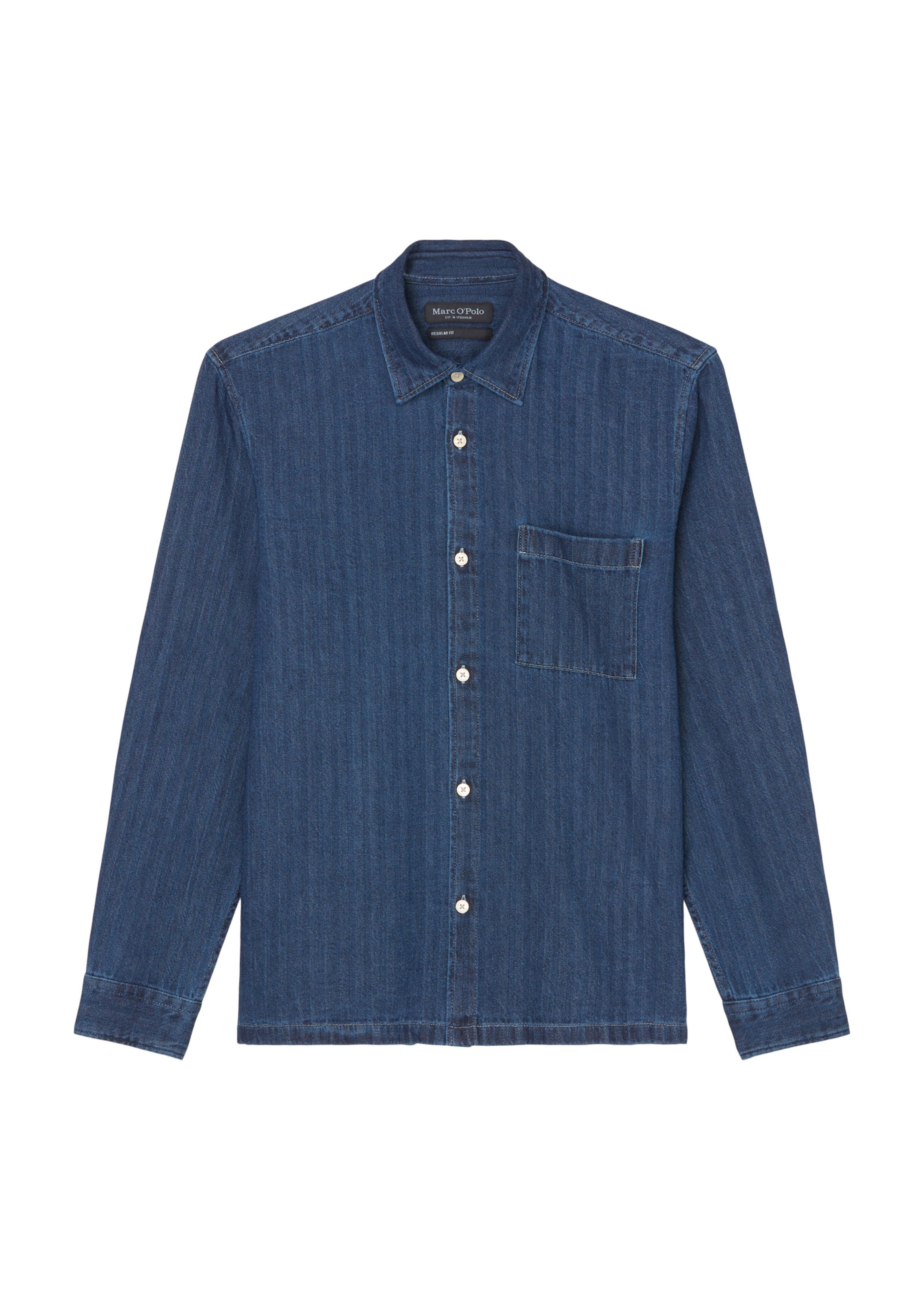 Marc O'Polo - Comfort Fit Camisa em azul: frente