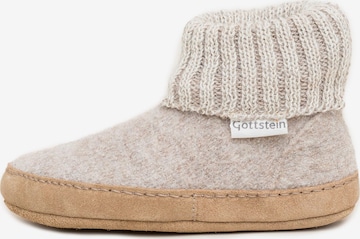 Gottstein Hausschuh 'Alpine Boot LE' in Beige: Vorderseite