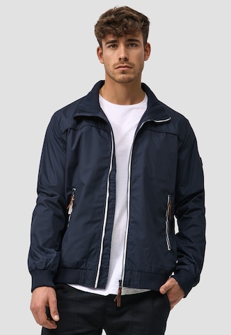 INDICODE JEANS Übergangsjacke 'Ivano' in Blau: Vorderseite