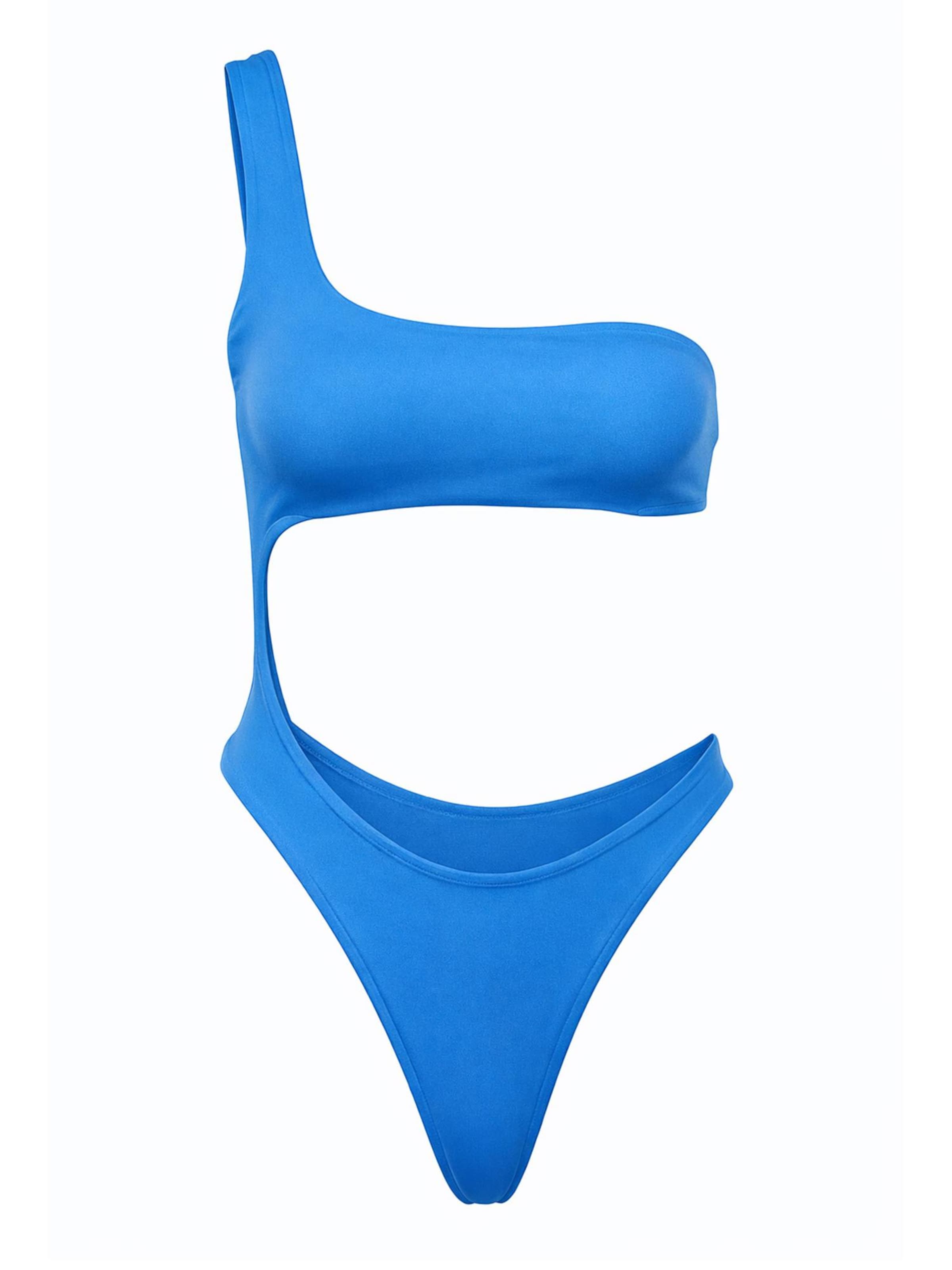 Kalaia Bandeau Bikini 'Trikini' in Blue: front