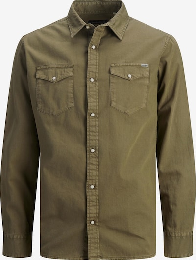 JACK & JONES Overhemd 'Sheridan' in de kleur Olijfgroen, Productweergave