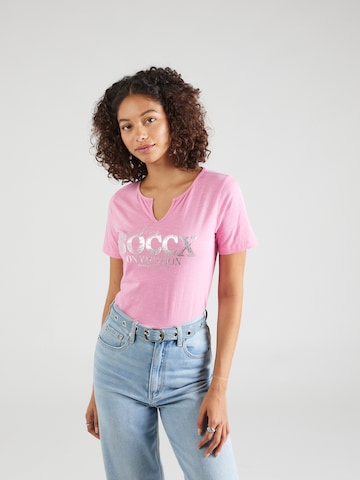 Soccx T-Shirt 'Lisbon Stories' in Pink: predná strana