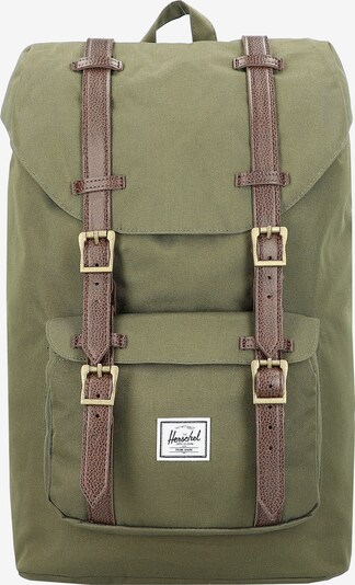 Herschel Ruksak 'Little America' u smeđa / kaki, Pregled proizvoda