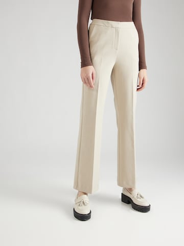 COMMA Wide Leg Bundfaltenhose in Beige: predná strana