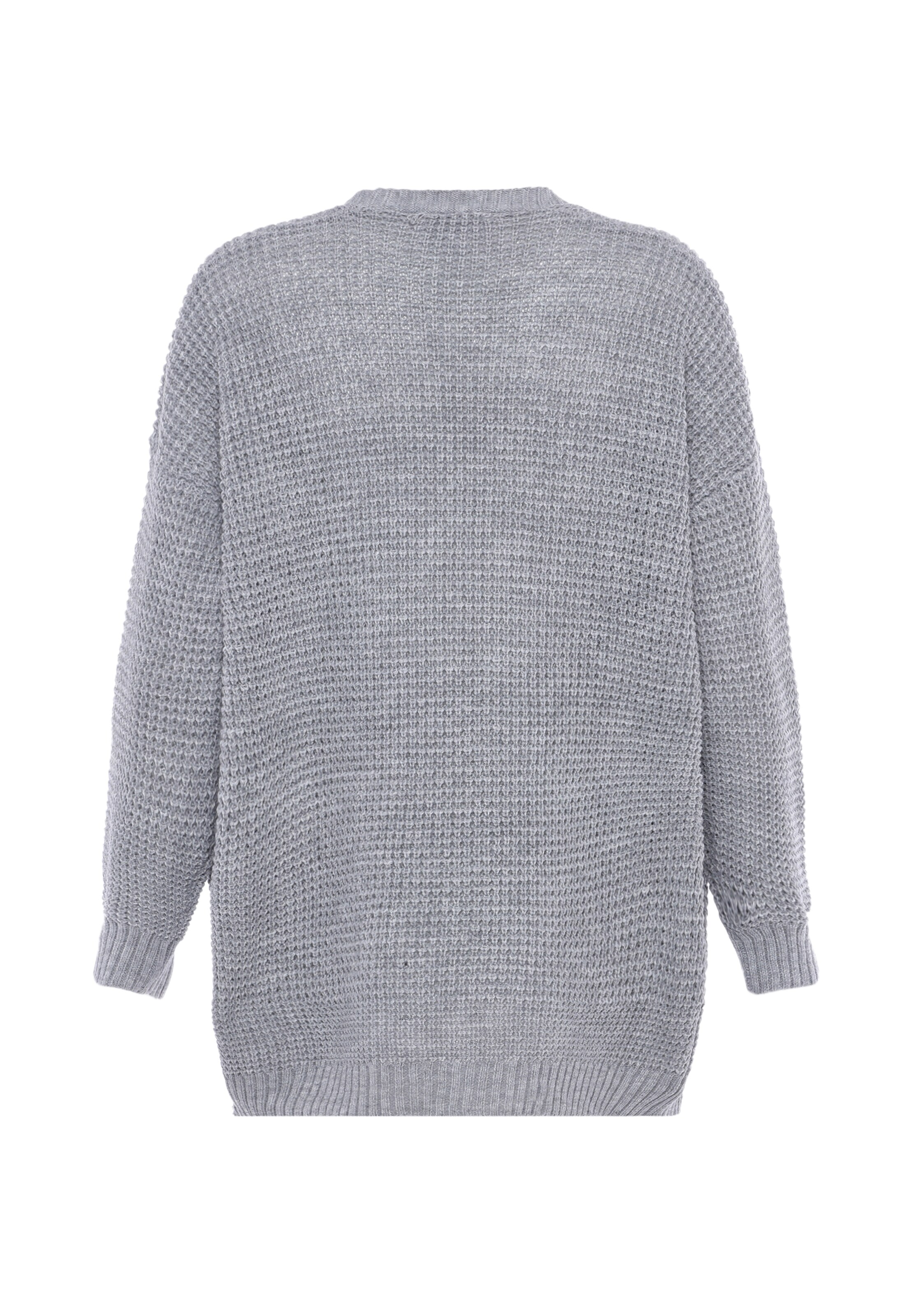 BLONDA Πλεκτή ζακέτα σε γκρι