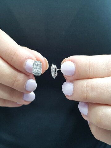 EinStein Diamant Earrings in Silver
