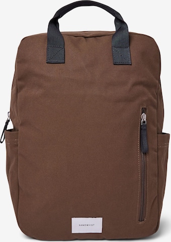SANDQVIST Backpack 'KNUT' in Green: front