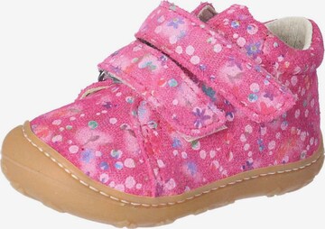 Pepino First-Step Shoes in Pink: front