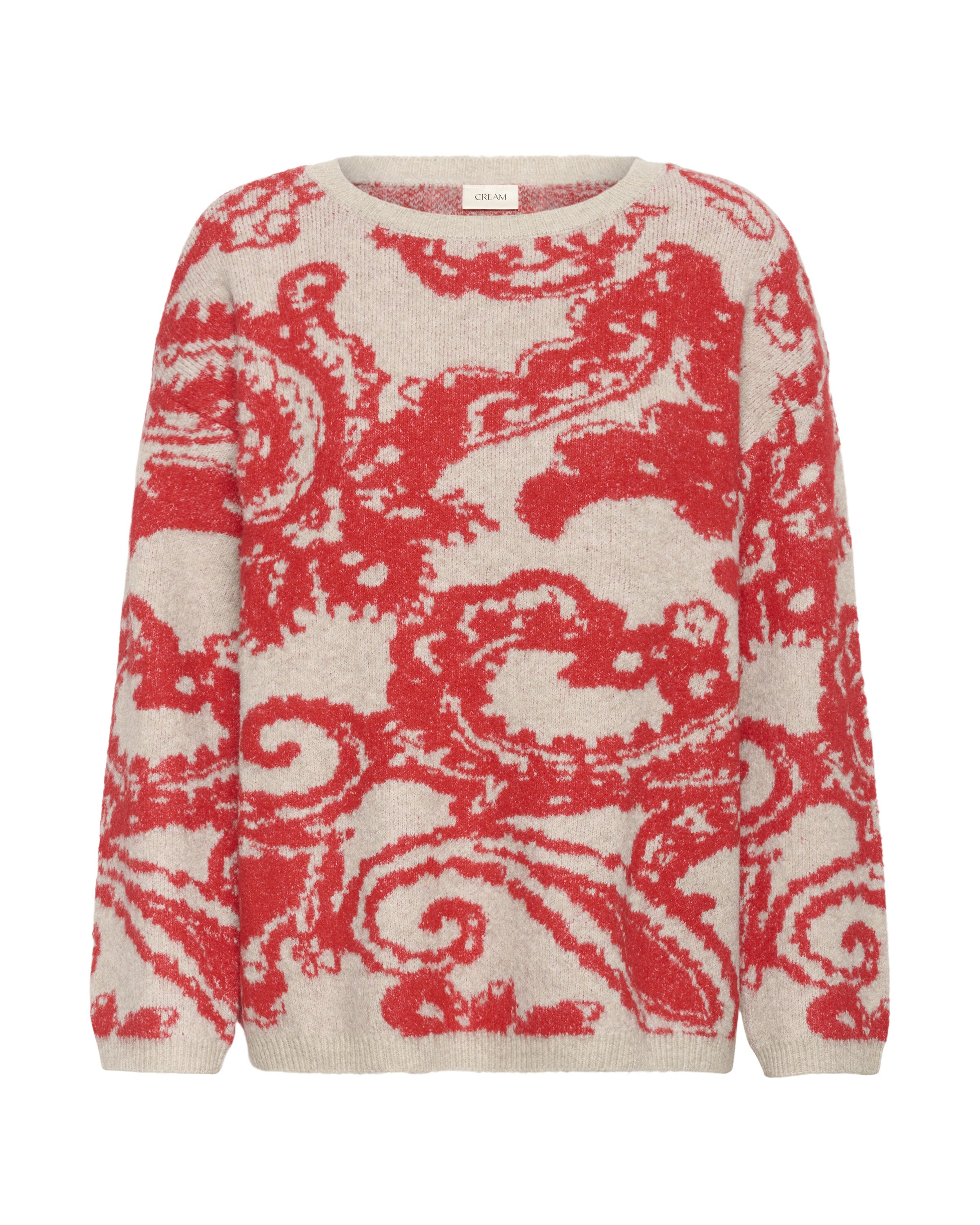 Cream Sweater 'CRTemikka' in Red: front