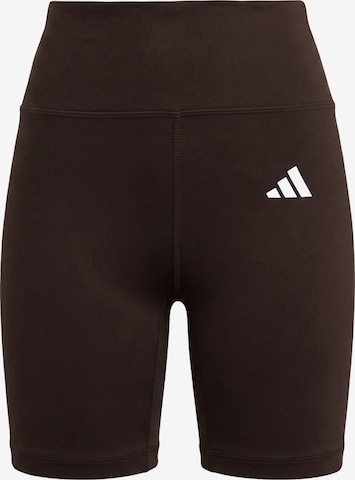 ADIDAS PERFORMANCE Sportshorts 'Optime Essentials' in Braun: Vorderseite