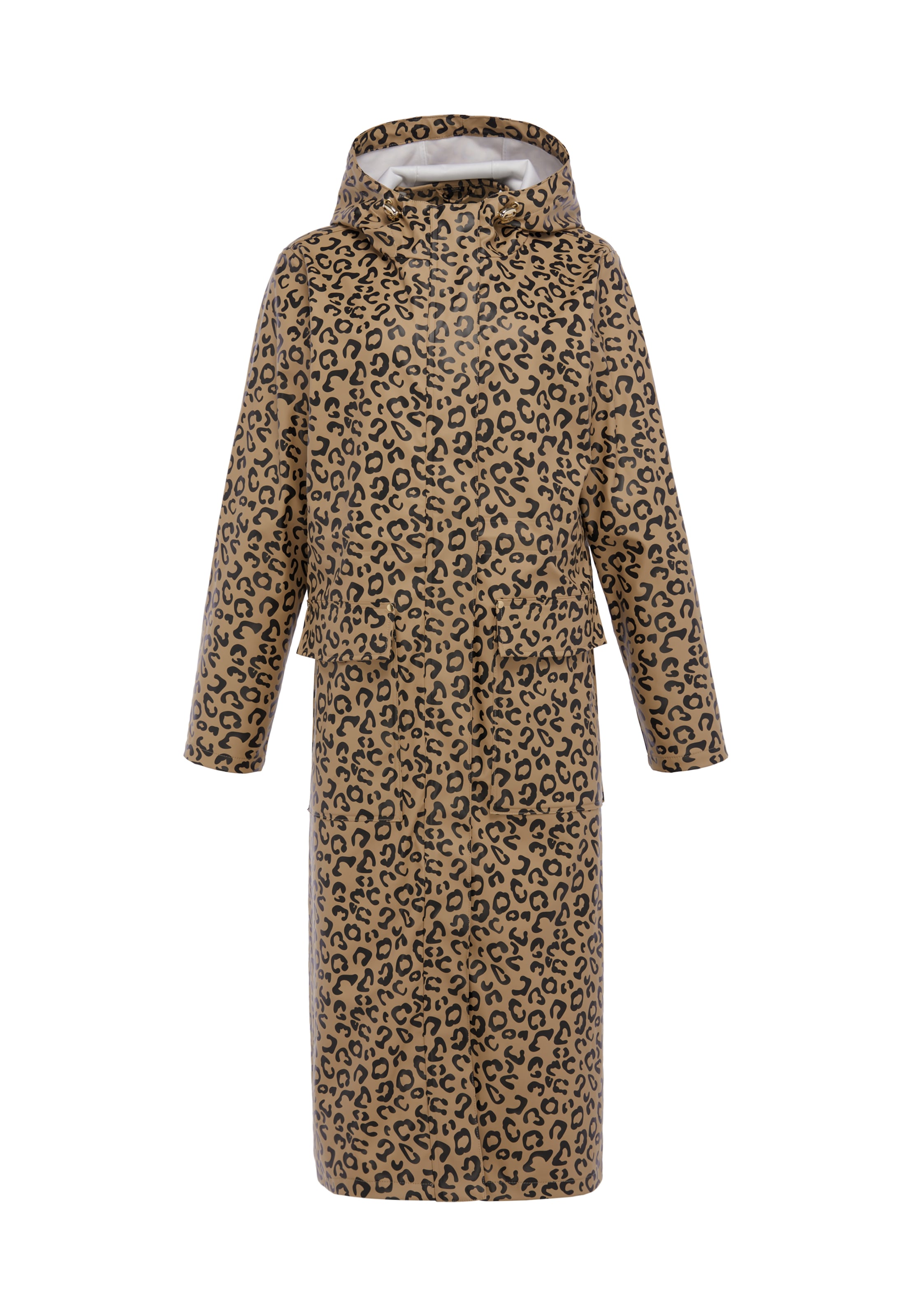Manteau mi-saison faina en beige : devant