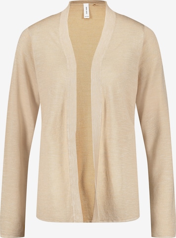 GERRY WEBER Gebreid vest in Beige: voorkant