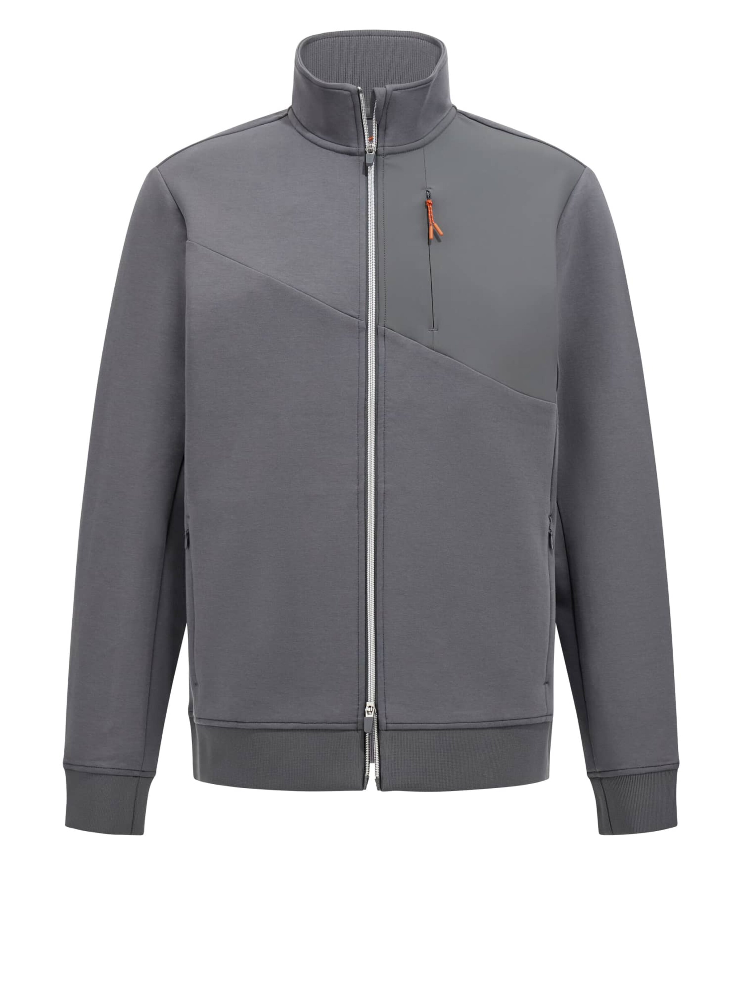 Giacca di felpa 'B Tech' di Boggi Milano in grigio: frontale