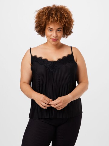 ABOUT YOU Curvy Top 'Bettina' in Black: front