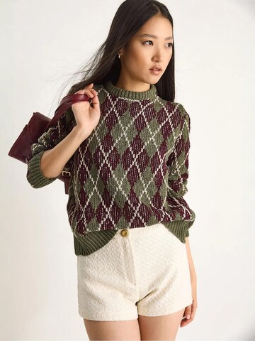 Bianco Lucci - Pullover 'Pullover' em verde