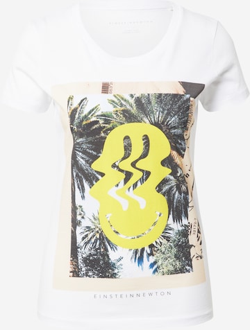 EINSTEIN & NEWTON - Camiseta 'Palms' en blanco: frente