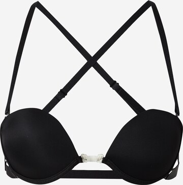 Balconette Sutien de la MAGIC Bodyfashion pe negru: față