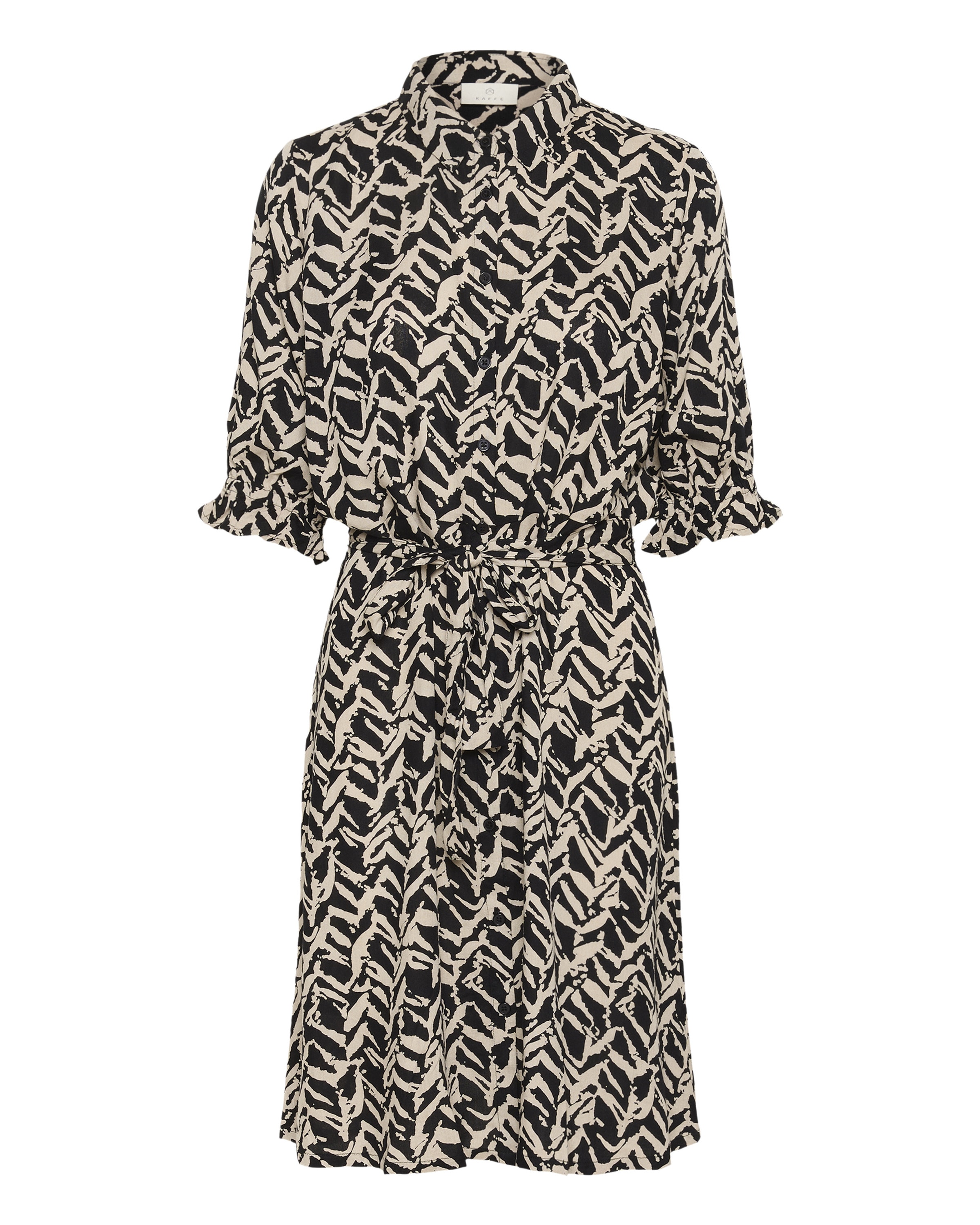 Kaffe Jurk 'Dina' in Zwart: voorkant