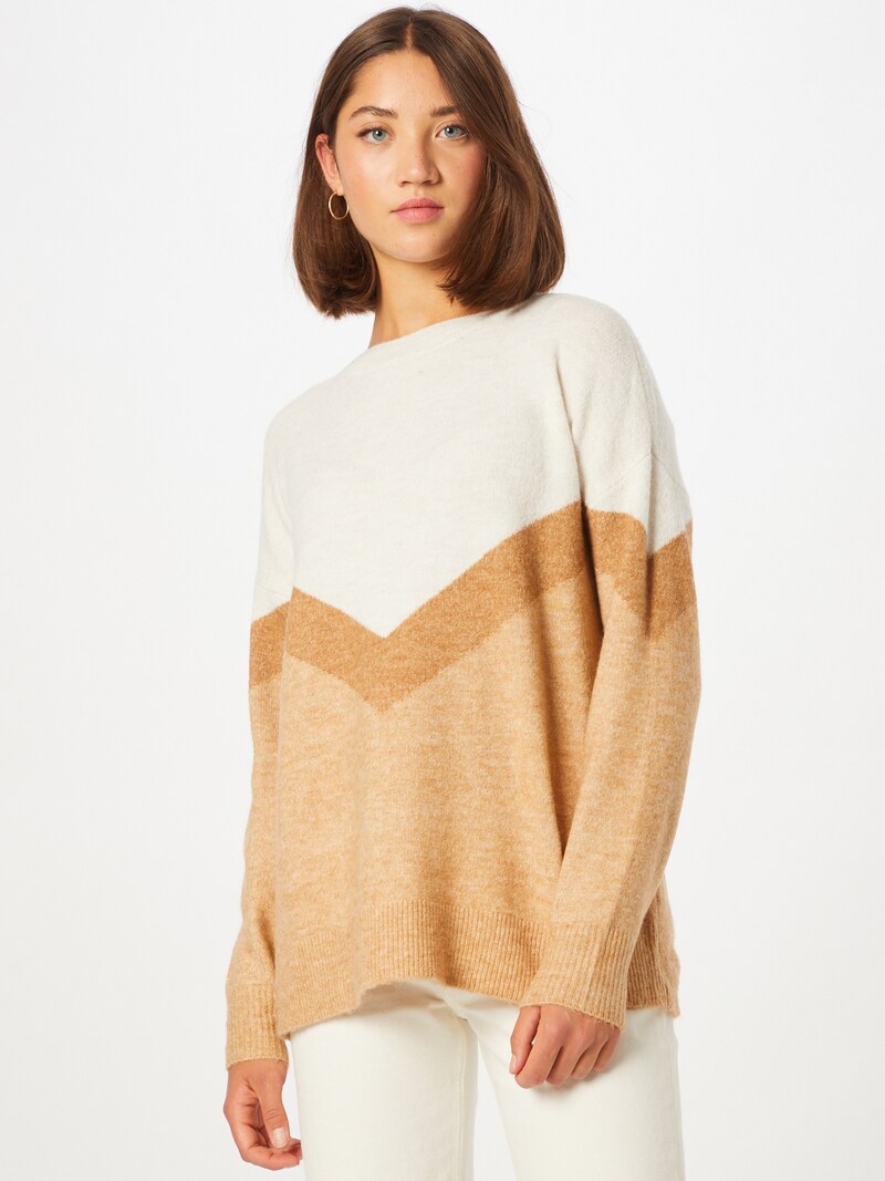 Women Clothing VERO MODA Sweaters Mottled Beige