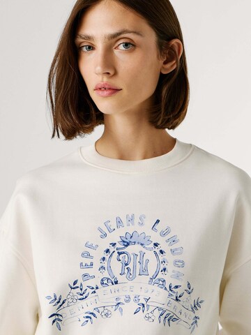 Felpa 'Malvec' di Pepe Jeans in bianco