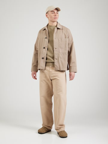 SELECTED Sweatshirt 'Dan' in Beige