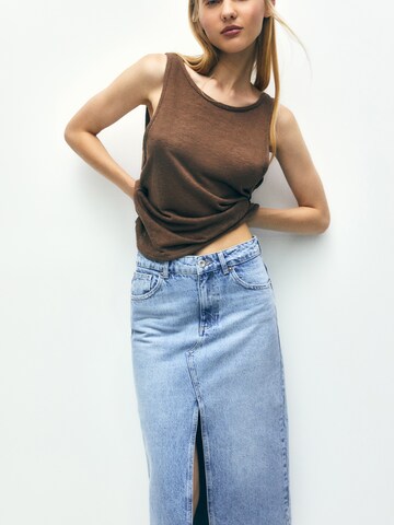 Pull&Bear Top in Braun: Vorderseite