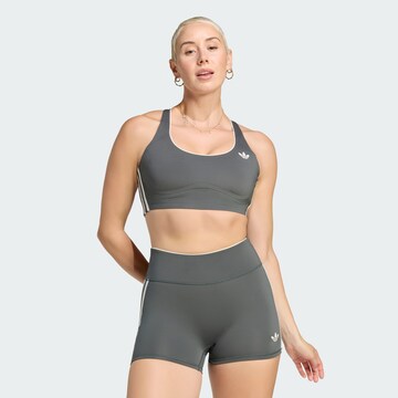 ADIDAS PERFORMANCEBustier Sportski grudnjak - siva boja: prednji dio