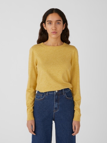 Pull-over 'Thess' OBJECT en jaune : devant