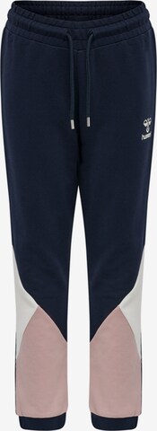 Hummel Regular Pants in Blue: front