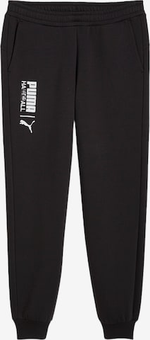 PUMALoosefit Sportske hlače - crna boja: prednji dio
