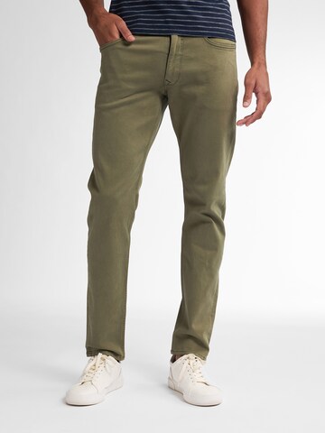 Petrol Industries Slimfit Jeans 'Russel Flamingobreeze' in Groen: voorkant