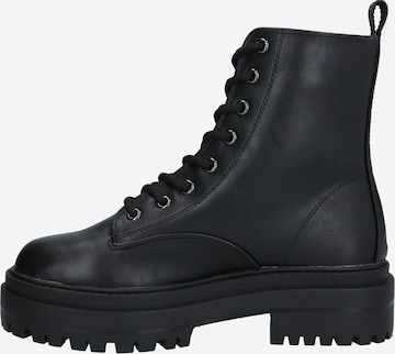 Raid Lace-Up Ankle Boots 'OBEY' in Black