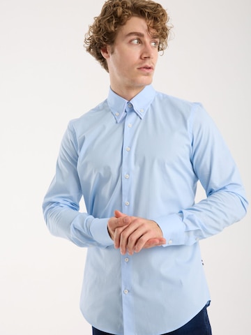 Slim fit Camicia business di 7Camicie in blu