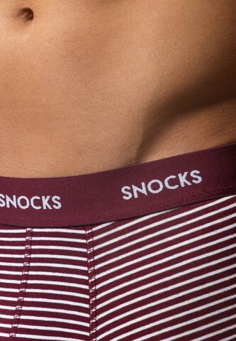 SNOCKS Boxershorts in Rot