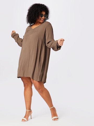 KAFFE CURVE Tunic 'Ami' in Brown