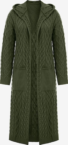 Imily Bela - Abrigo de punto en verde: frente