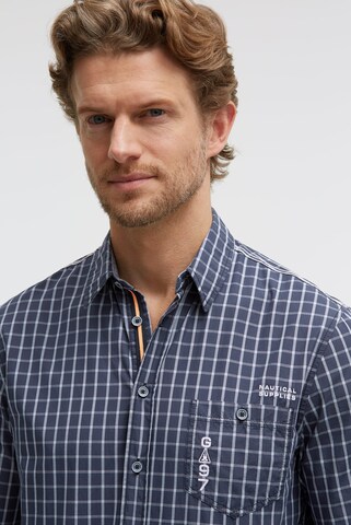Gaastra Slim fit Button Up Shirt in Blue
