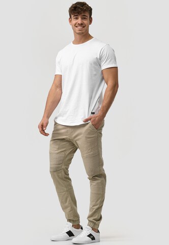 INDICODE JEANS Regular Cargohose ' Savannah ' in Beige